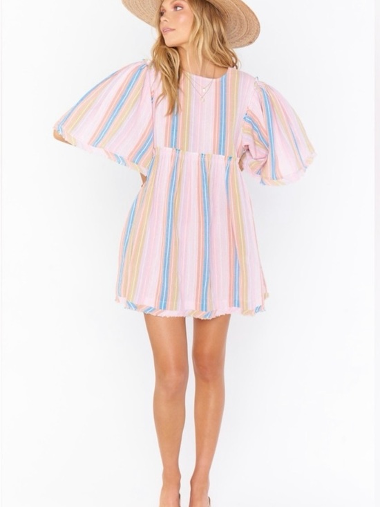Show Me Your MuMu Dresses & Skirts - Show Me Your MuMu Pastel Multicolor Stripe Mini Dress